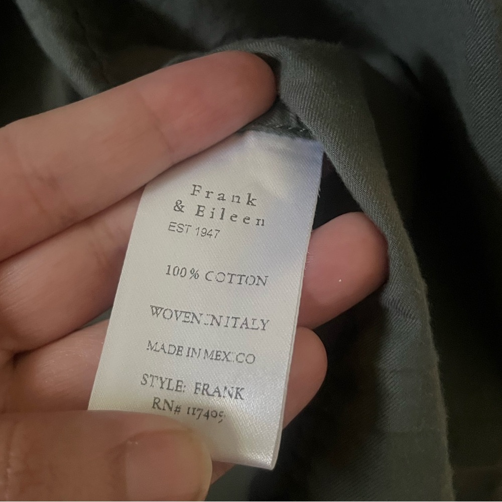 Frank & Eileen Star Pattern Button Up Shirt Size … - image 7